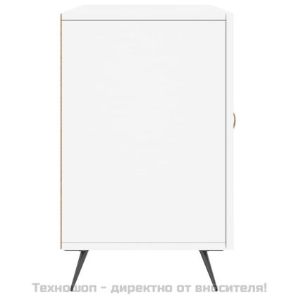 Сайдборд, бял, 100x36x60 см, инженерно дърво