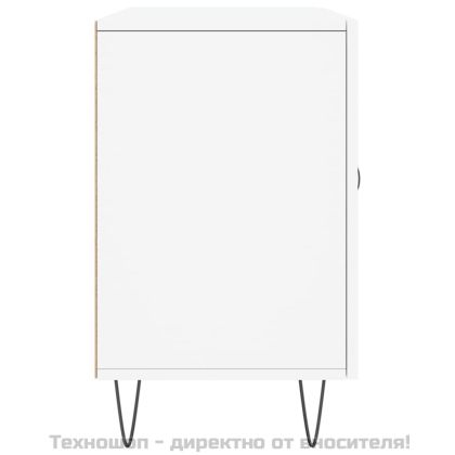 Сайдборд, бял, 100x36x60 см, инженерно дърво