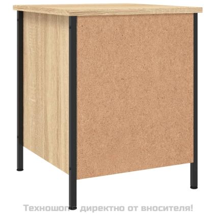 Нощни шкафчета 2 бр дъб сонома 40x42x50 см инженерно дърво