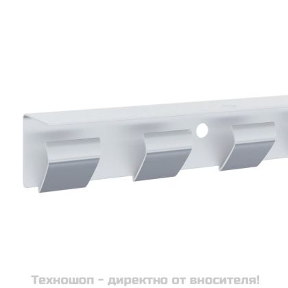 Монтажна релса, сребриста, 1 м, неръждаема стомана