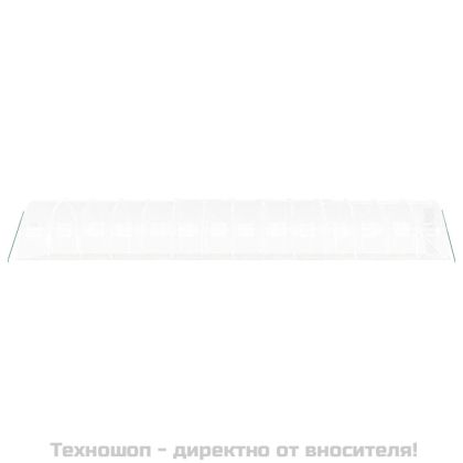 Оранжерия със стоманена рамка бяла 42 м² 14x3x2 м
