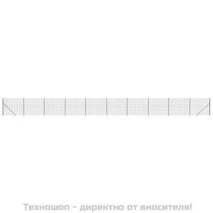 Ограда от телена мрежа с шипове, антрацит, 1,6x25 м