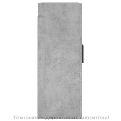Стенен шкаф бетонно сив 69,5x34x90 см
