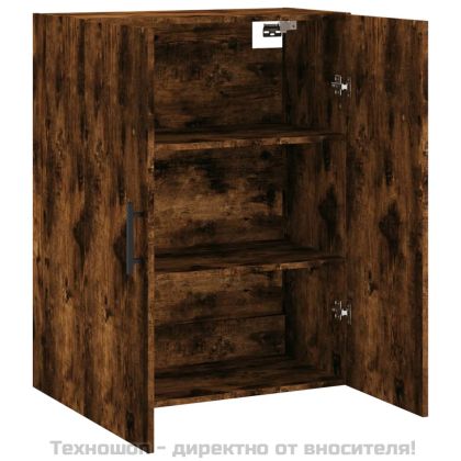 Стенен шкаф опушен дъб 69,5x34x90 см