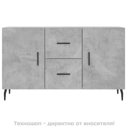 Сайдборд, бетонно сив, 100x36x60 см, инженерно дърво