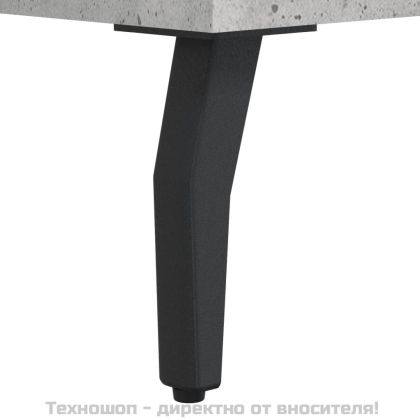 Сайдборд, бетонно сив, 100x36x60 см, инженерно дърво