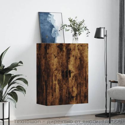 Стенен шкаф опушен дъб 69,5x34x90 см