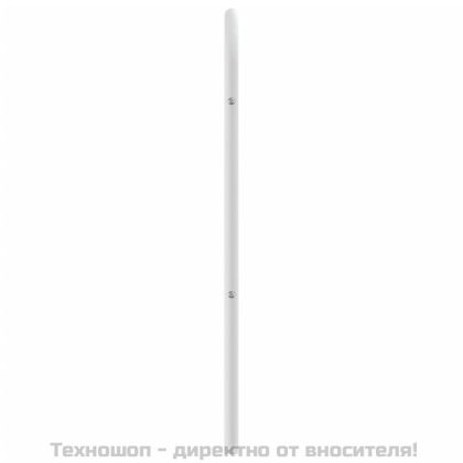 Метална резервна табла за легло, бяла, 120 см