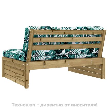 Среден диван, 120x80 см, импрегнирано борово дърво