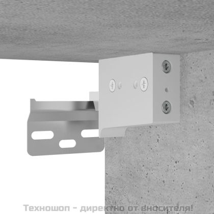 Стенен шкаф бетонно сив 69,5x34x90 см