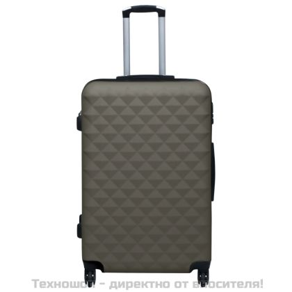 Твърд куфар с колелца, антрацит, ABS