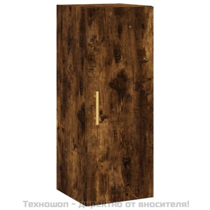 Стенен шкаф опушен дъб 34,5x34x90 см