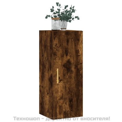 Стенен шкаф опушен дъб 34,5x34x90 см