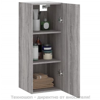 Стенен шкаф сив сонома 34,5x34x90 см