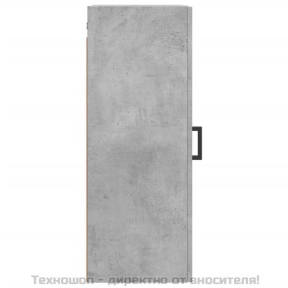 Стенен шкаф бетонно сив 34,5x34x90 см