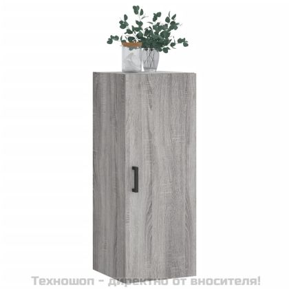 Стенен шкаф сив сонома 34,5x34x90 см