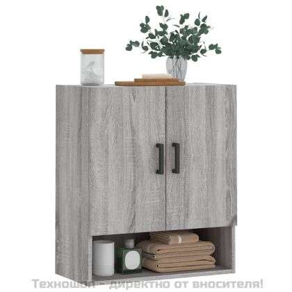 Стенен шкаф, сив сонома, 60x31x70 см, инженерно дърво