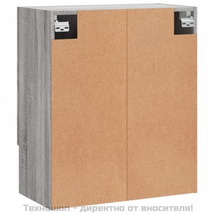 Стенен шкаф, сив сонома, 60x31x70 см, инженерно дърво