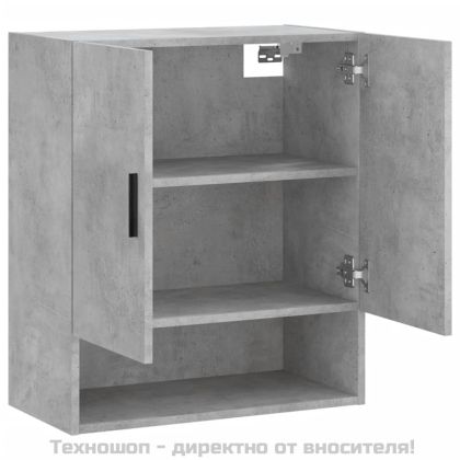 Стенен шкаф, бетонно сив, 60x31x70 см, инженерно дърво