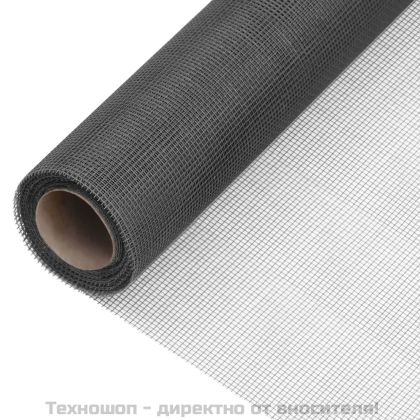Мрежа против насекоми, фибростъкло, 80x500 см, черна