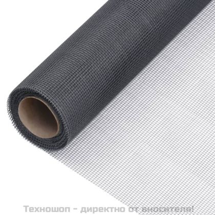Мрежа против насекоми, фибростъкло, 112x1000 см, сива