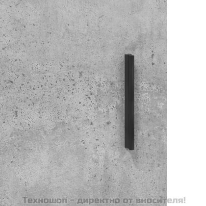 Стенен шкаф бетонно сив 69,5x34x90 см инженерно дърво