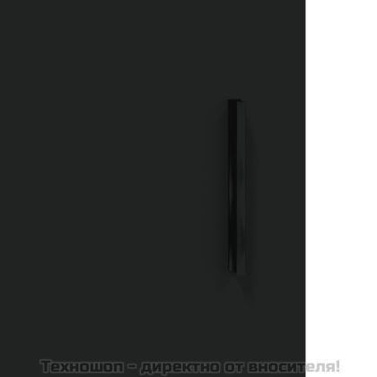 Стенен шкаф черен 69,5x34x90 см инженерно дърво