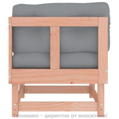 Ъглови дивани с възглавници, 2 бр, дугласко дърво масив