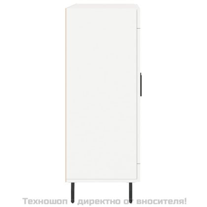 Сайдборд, бял, 69,5x34x90 см, инженерно дърво