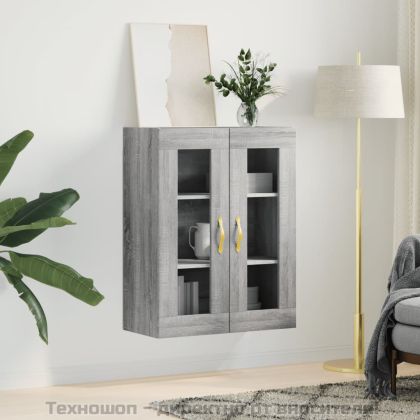 Стенен шкаф сив сонома 69,5x34x90 см