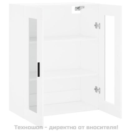 Стенен шкаф бял 69,5x34x90 см