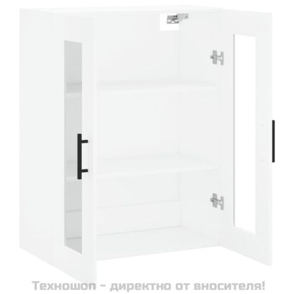 Стенен шкаф бял 69,5x34x90 см