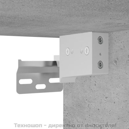 Стенен шкаф бетонно сив 69,5x34x90 см