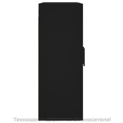 Стенен шкаф черен 69,5x34x90 см