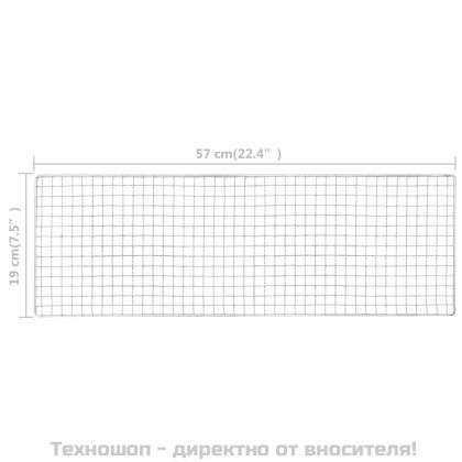 Преносимо барбекю грил за къмпинг, 60x22,5x33 см