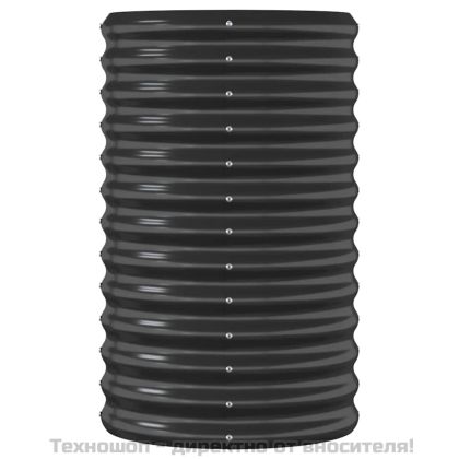 Градинска повдигната леха поцинкована стомана антрацит