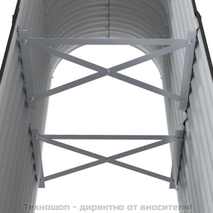 Градинска повдигната леха поцинкована стомана антрацит