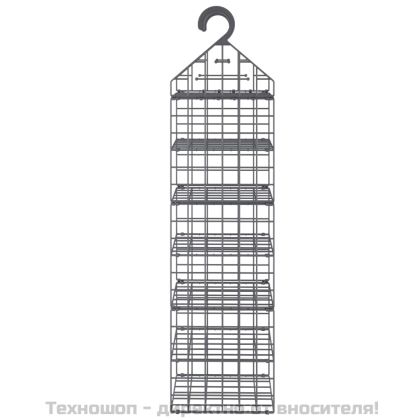 Органайзер за шкаф за окачване със 7 рафта