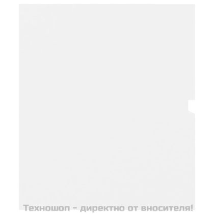 Шкаф за баня с вградена мивка, бял, инженерно дърво