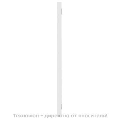 Комплект мебели за баня, бял, инженерно дърво