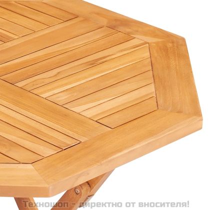 Сгъваема градинска маса 85x85x76 см тиково дърво масив