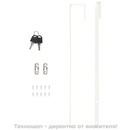 Огледален шкаф за бижута, стенен монтаж, 37,5x10x106 см