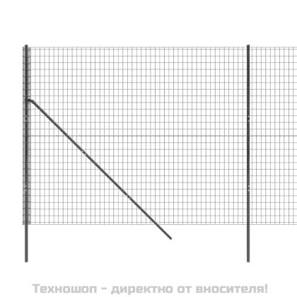 Ограда от телена мрежа антрацит 1,4x25 м поцинкована стомана