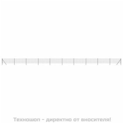 Ограда от телена мрежа антрацит 0,8x25 м поцинкована стомана