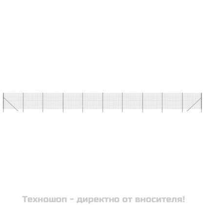 Ограда от телена мрежа антрацит 1,4x25 м поцинкована стомана