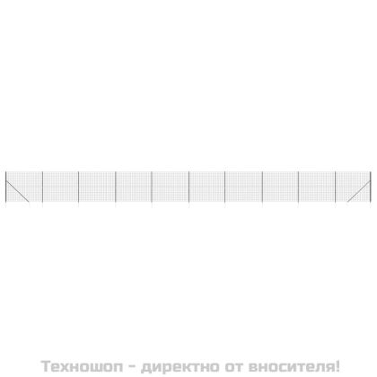 Ограда от телена мрежа с шипове, антрацит, 1,6x25 м