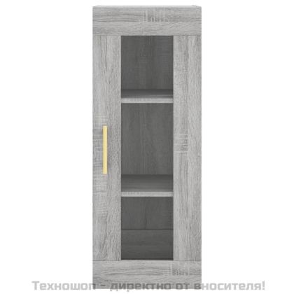 Стенен шкаф сив сонома 34,5x34x90 см