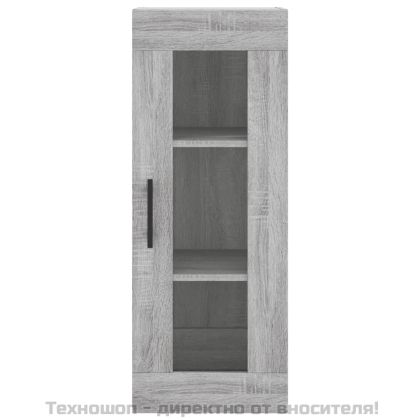 Стенен шкаф сив сонома 34,5x34x90 см