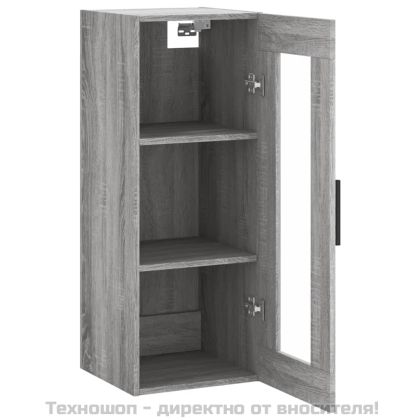 Стенен шкаф сив сонома 34,5x34x90 см