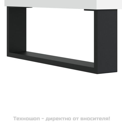 Сайдборд, бял, 60x35x70 см, инженерно дърво